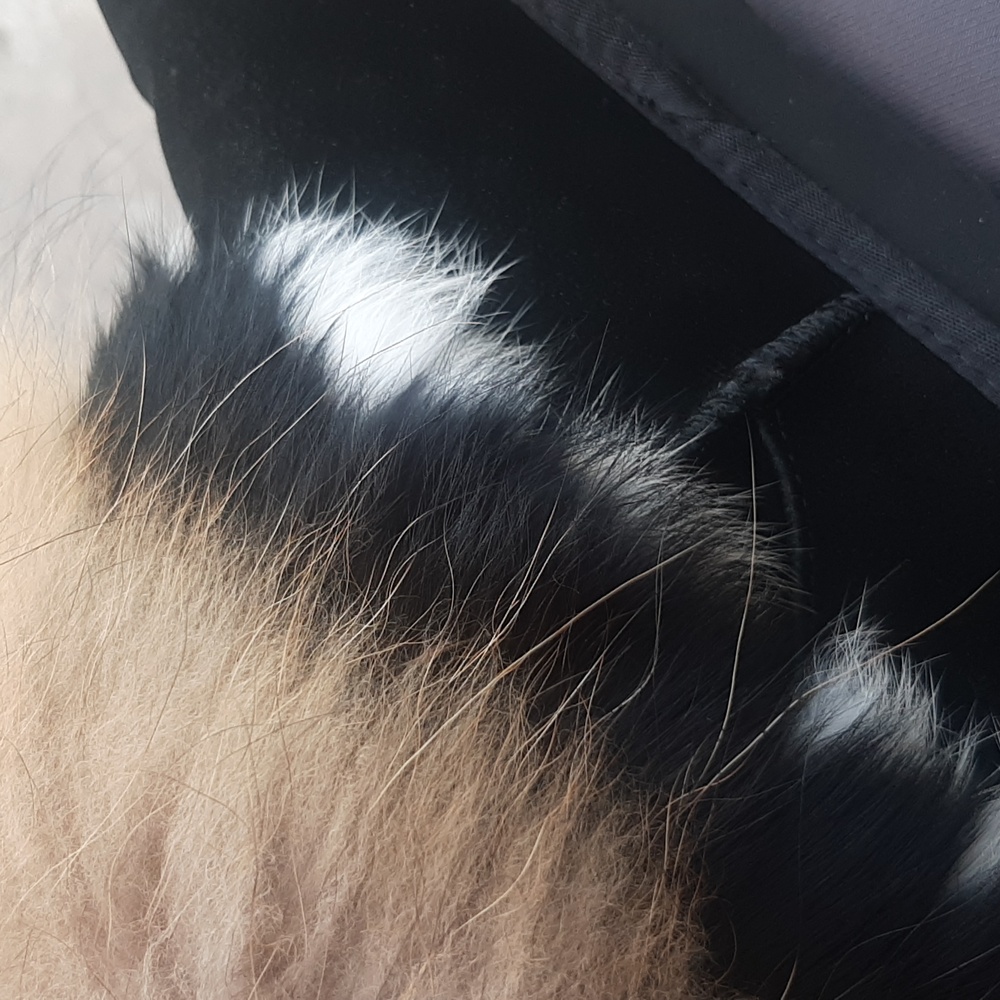 Women's Black and Tan Fur-Trimmed Shoes - Picture 6 of 8